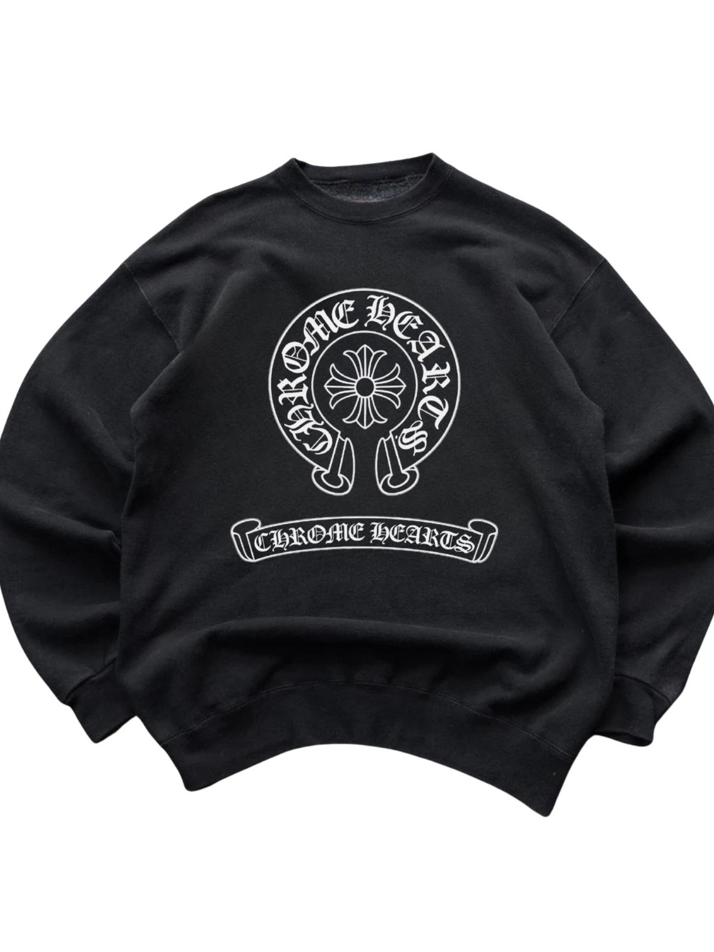 Gildan Chrome Hearts Black Crewneck Sweatshirt